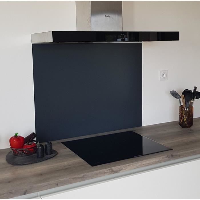 Credence Gris Anthracite H 70 Cm X L 80 Cm Fond De Hotte Achat Vente Credence Credence Gris Anthracite H Cdiscount