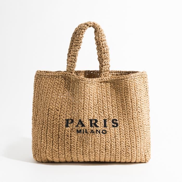 Sac raphia luxe cheap
