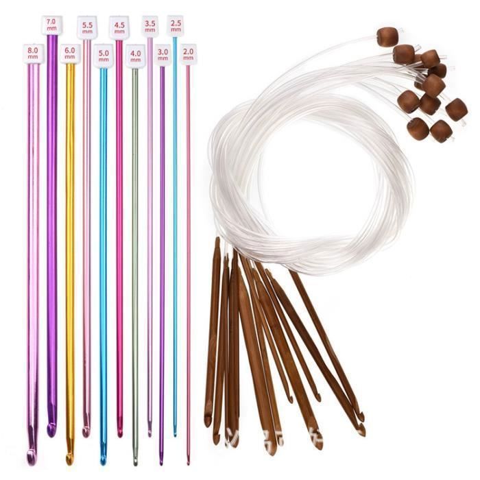 Ensemble D'aiguilles à Crochet élégantes Et Ergonomiques En Aluminium