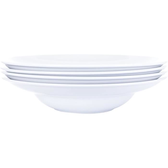 Lot De 4 Assiettes à Dessert Cupcakes New Bone - Céramique 19 Cm, Motif Cupcake (France)
