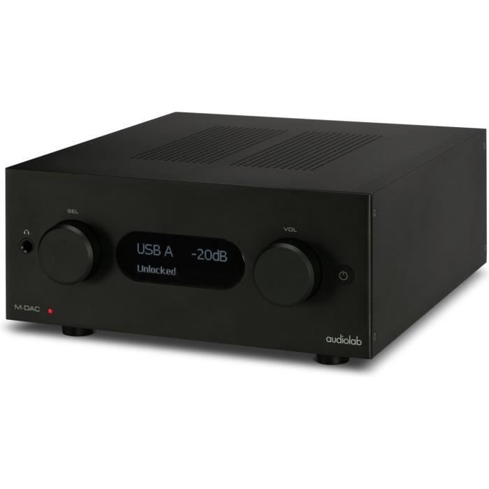 DAC multifonctionnel Audiolab M-DAC+ - 7 réglages de filtre - Design minimaliste - Noir