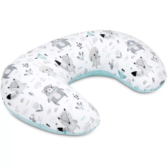 Bellochi Coussin D'Allaitement Jumeaux Avec Housse – 100% Coton Multifonction