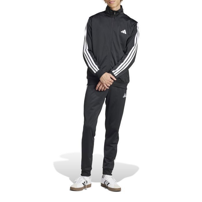 Adidas Survêtement Sportswear Basic 3-Stripes Tricot Noir - JI8858