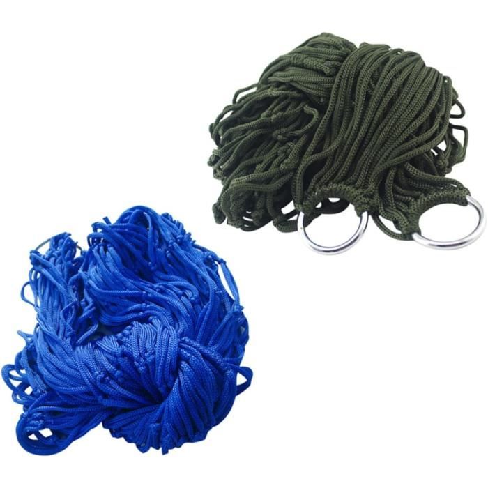 Cordes Extension Balançoire 2 Pièces - 6 Brins PE, Charge 300kg, Boucles Métal - Pour Hamac, Yoga Aérien, Jeux Extérieur