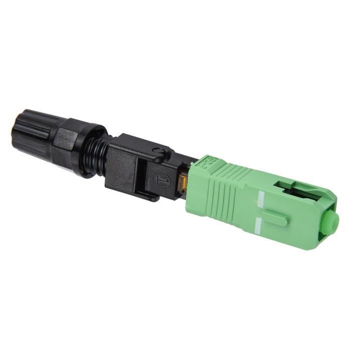 Lot De 100 Connecteurs Fibre Optique SC - Rapides à Installer - Pour Réseaux FTTH, CATV, Instrumentation - Haute Fiabilité, Protection Renforcée