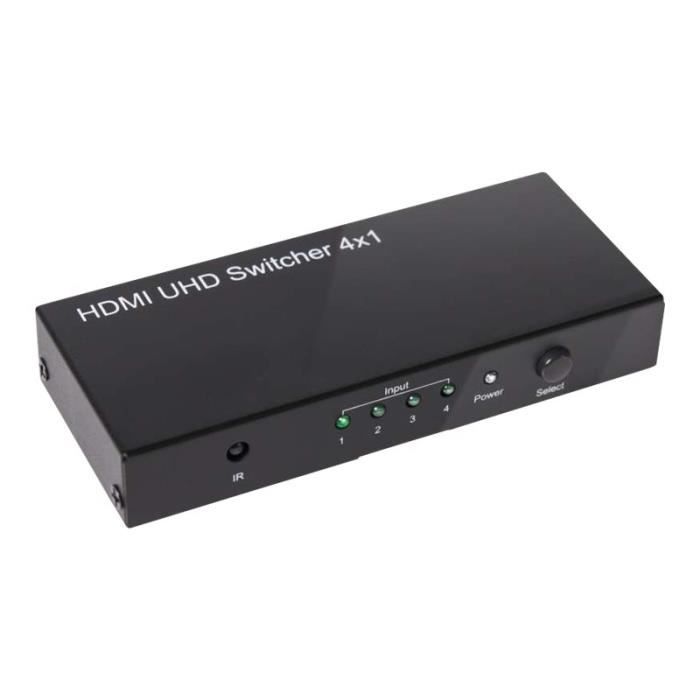 Club 3D SenseVision CSV-1370 Commutateur vidéo-audio 4 x HDMI