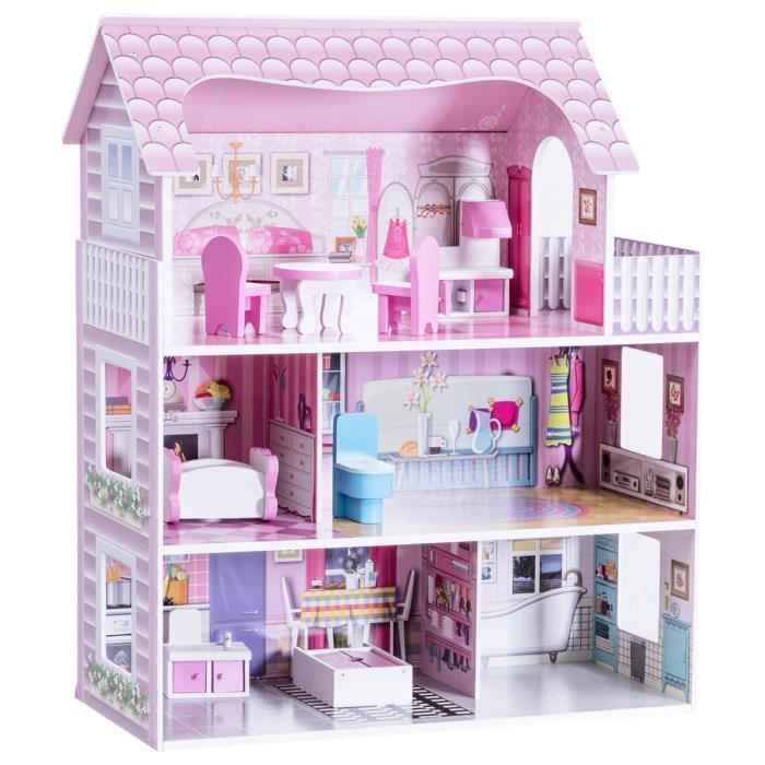 maison en bois pour barbie