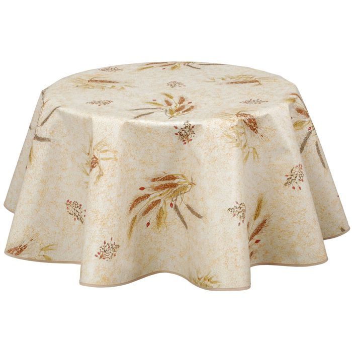Nappe en toile cirée ronde provençale Moisson - Diam. 135 ...