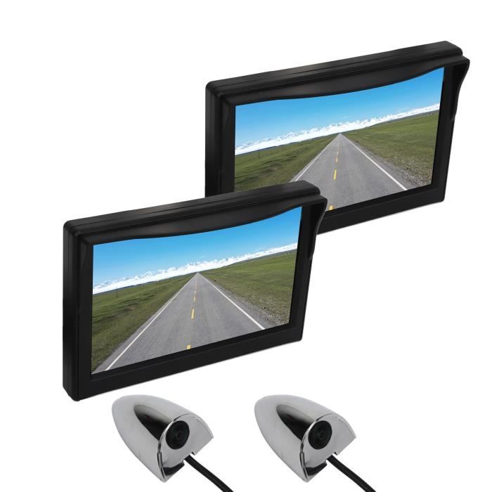 SALALIS Moniteur de vue arrière Moniteur de rétroviseur avec écran LCD