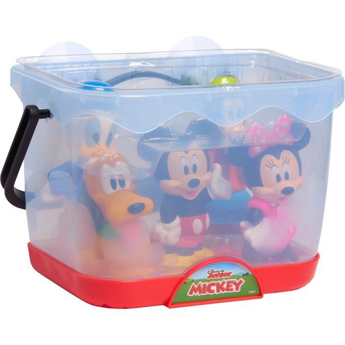 Jouets de bain - DISNEY Mickey Mouse - 5 figurines - Panier de rangement - 12 cm Jouets de bain - DISNEY Mickey Mouse - 5 figurines - Panier de rangement - 12 cm