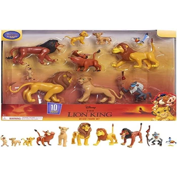 Le Roi Lion, Coffret 10 Figurines, avec Simba, Nala, Pumbaa, Timon, Rafiki,  Zazu, Mufasa, Scar, Hyena, Vulture, Jouet pour En - Cdiscount Jeux - Jouets