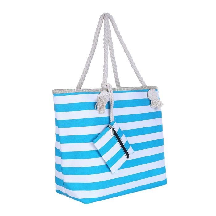 Sac de Plage Gros avec Fermeture glissi re 58 x 38 x 18 cm Style
