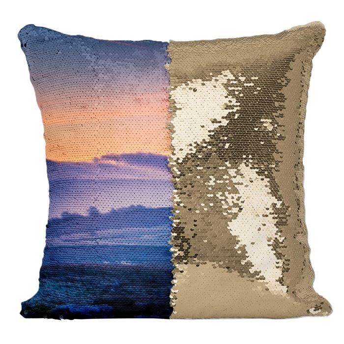 Coussin de bain à Paillètes Dorées