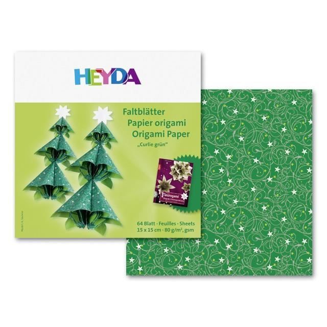 Papier Origami Transparent HEYDA 30 Feuilles 20x20cm Rouge - 115g/m² - Sac Refermable