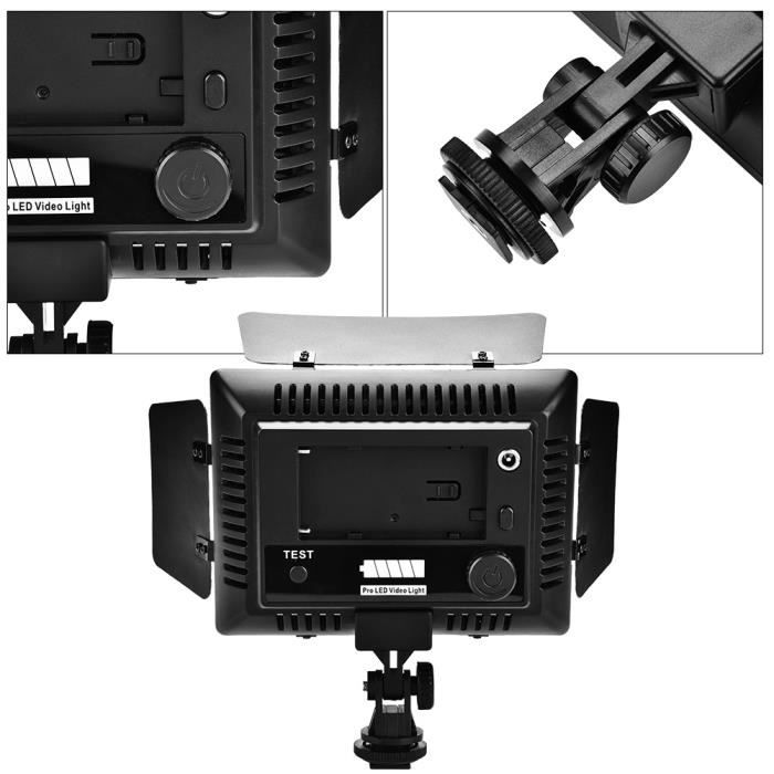 Panneau de lampe de photographie vidéo W160 6000K LED pour caméscope DV appareil photo numérique photo filtre