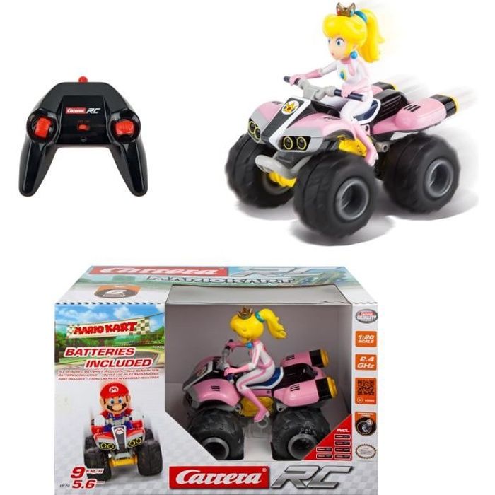 Quad radiocommandé Mario Kart(TM), Peach - Carrera RC - Cdiscount Jeux -  Jouets