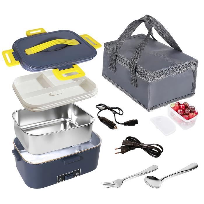 Boîte À Lunch Électrique, Boîte À Lunch Portable À 3 Couches, Cuiseur À Vapeur Pour Riz, Chauffe
