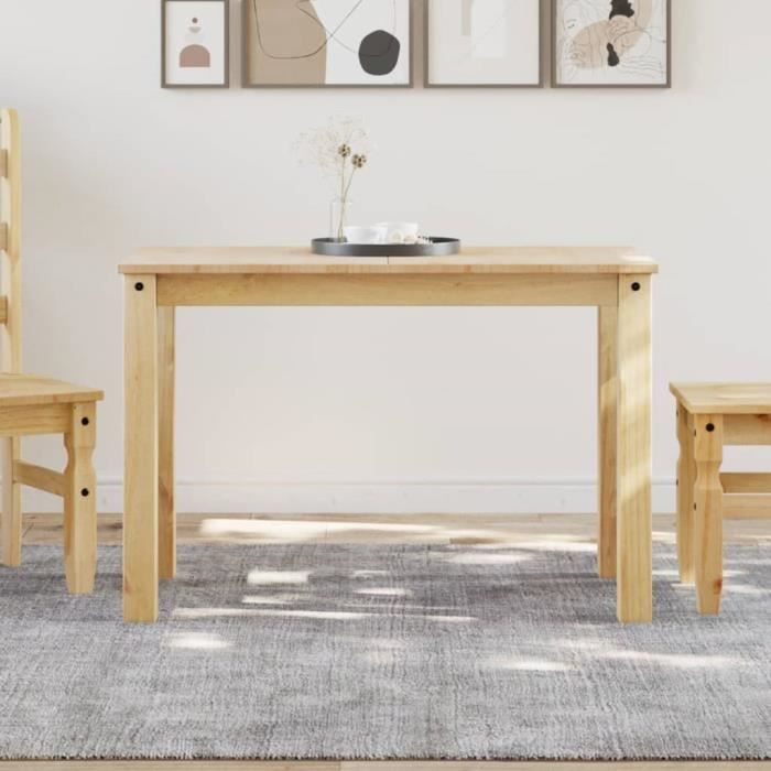 Table à manger Panama - KEEN SO - 117x60x75 cm - Bois massif - Marron - Contemporain - Design