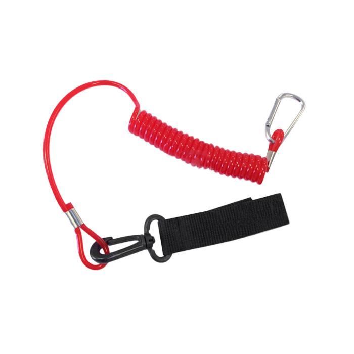 Ncheli 6 pcs Lanière de Pêche,lanière de pêche élastique Porte-clés en