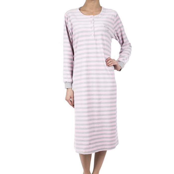 Chemise de nuit velours femme Clearance