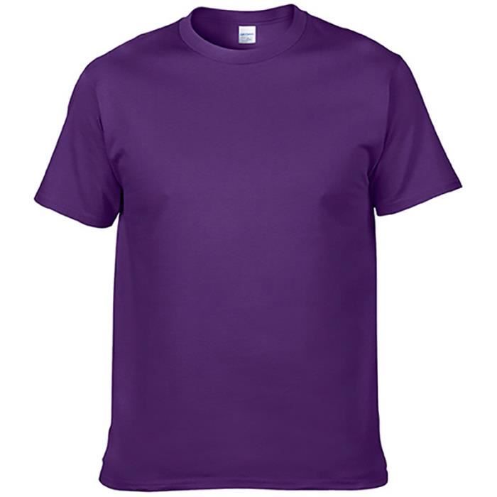 Tee shirt homme uni col rond store