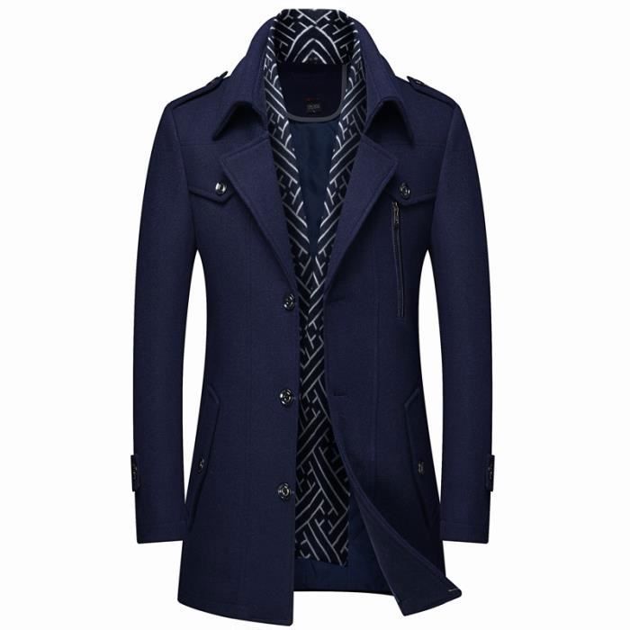 Manteau hiver sale homme bleu marine