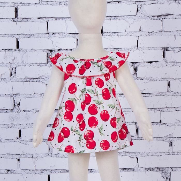 Guayix Vetements Pour Bebe Fille Tenue D Ete Belle Robe Imprimee Baby Girlrouge Rouge Cdiscount Pret A Porter