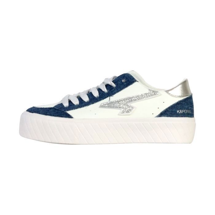 Kaporal Basket Basse à Lacets Kaporal Cyndia - Blanc Jean