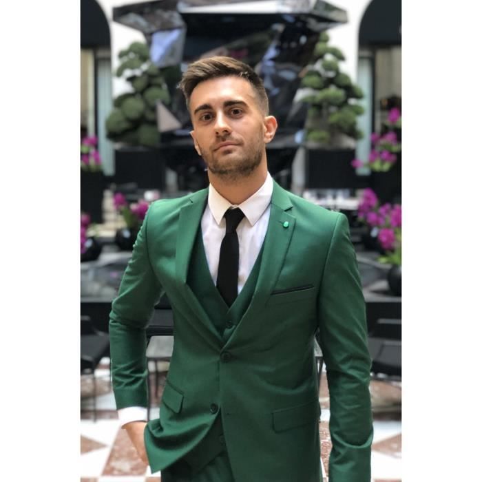 Ensemble tailleur homme vert