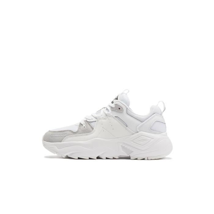 Basket basse Umbro Cuir Mixte Blanc Femme Lacets Blanc
