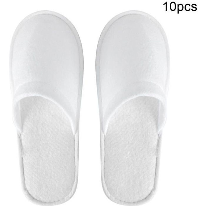 Chausson jetable blanc pour invités de spa et d'hôtel - Respectueux de  l'environnement et non toxique Blanc Blanc - Cdiscount Chaussures