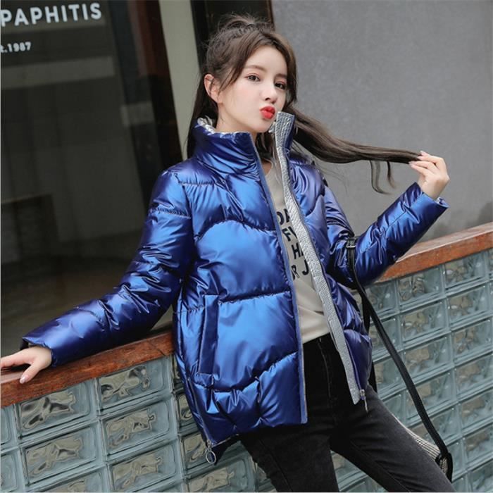 Veste doudoune hot sale bleu femme