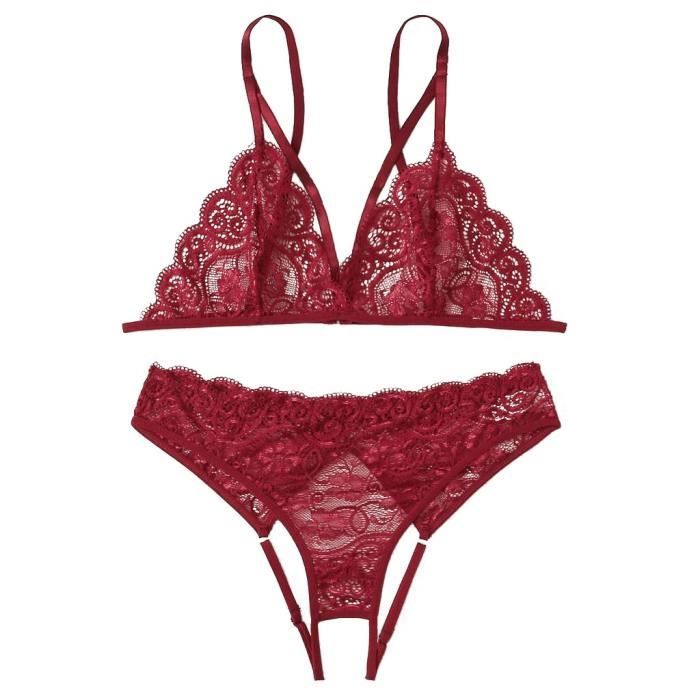 Ensemble soutien gorge string grande sale taille
