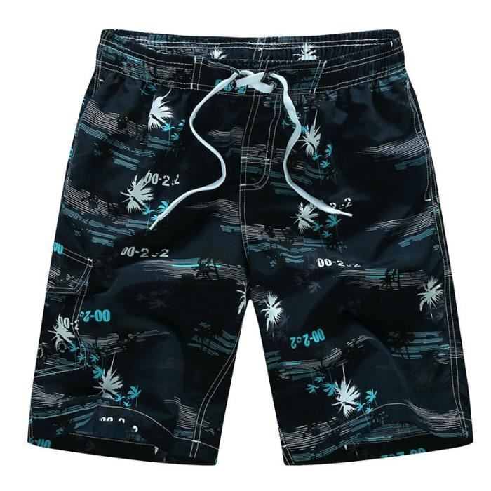 Short De Plage Style Hawaïen Imprimé En 3D Pour Hommes