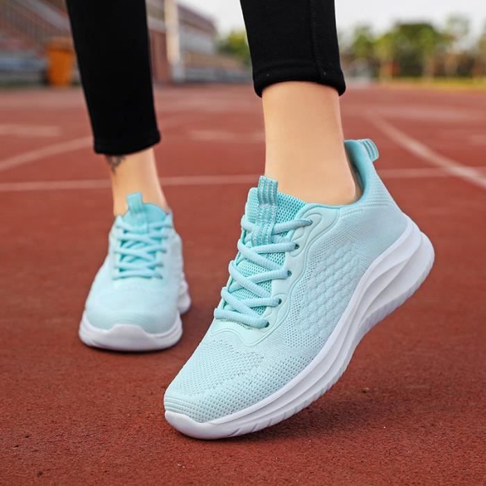 Basket bleu clair femme clearance