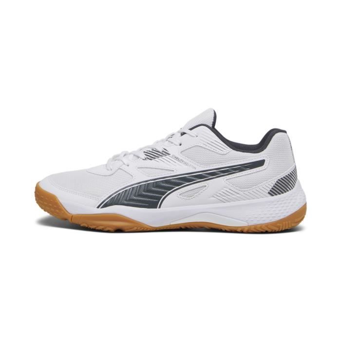 chaussures de badminton indoor puma solarflash ii - shadow gray/marron - 39