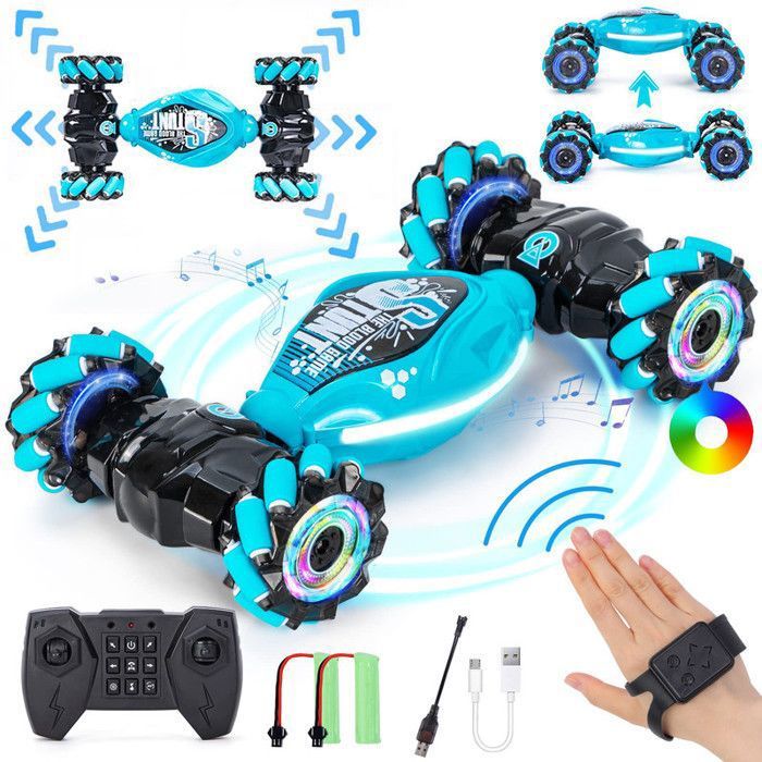 Voiture Télécommandée 4WD Drift Stunt RC Car 2,4 GHz Véhicule  Radiocommandée Rechargeable, Jouet Enfant pour 3 4 5 6 7 8 9 10 11 12 13 Ans  Cadeaux Garçon Fille Noël Pâques Jeux Intérieur Extérieur - AliExpress