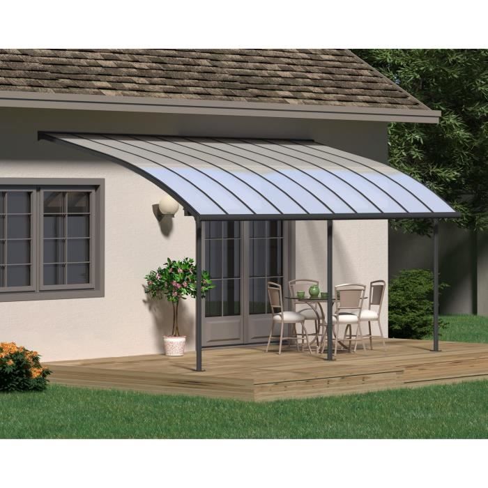 Pergola Joya 3x6 Couleur Gris Cdiscount Jardin