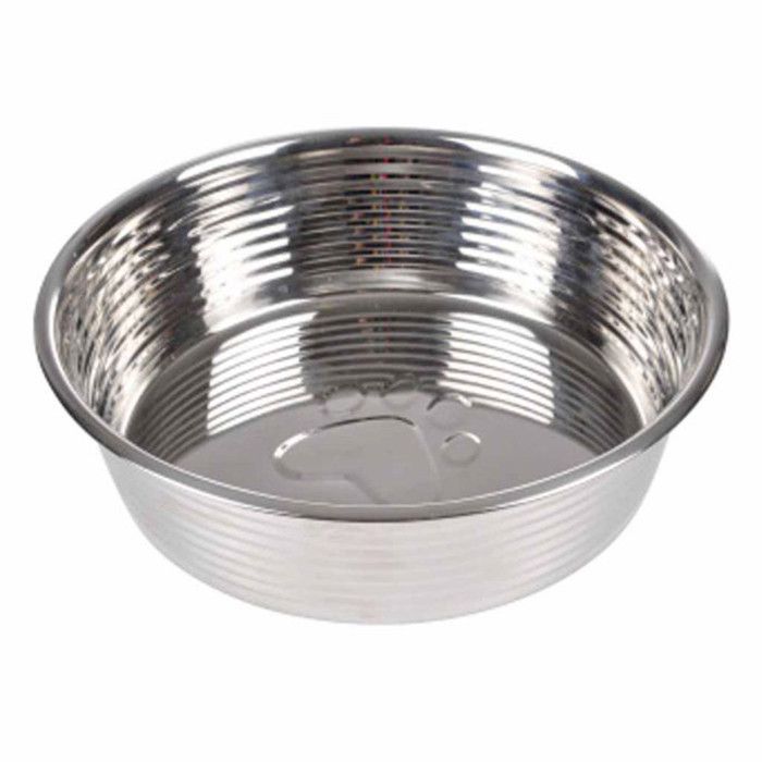 Meilleurs prix pour Gamelle pour Chien et Chat - PARIS PRIX - 17 cm - Antidérapante - Inox - Argent