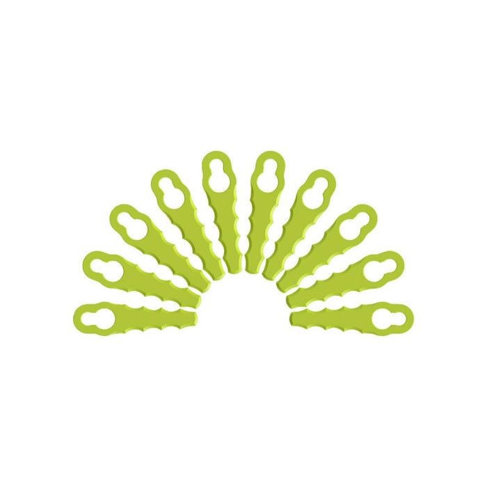 Lot de 10 lames de rechange RYOBI pour têtes double lames dentelées RAC158
