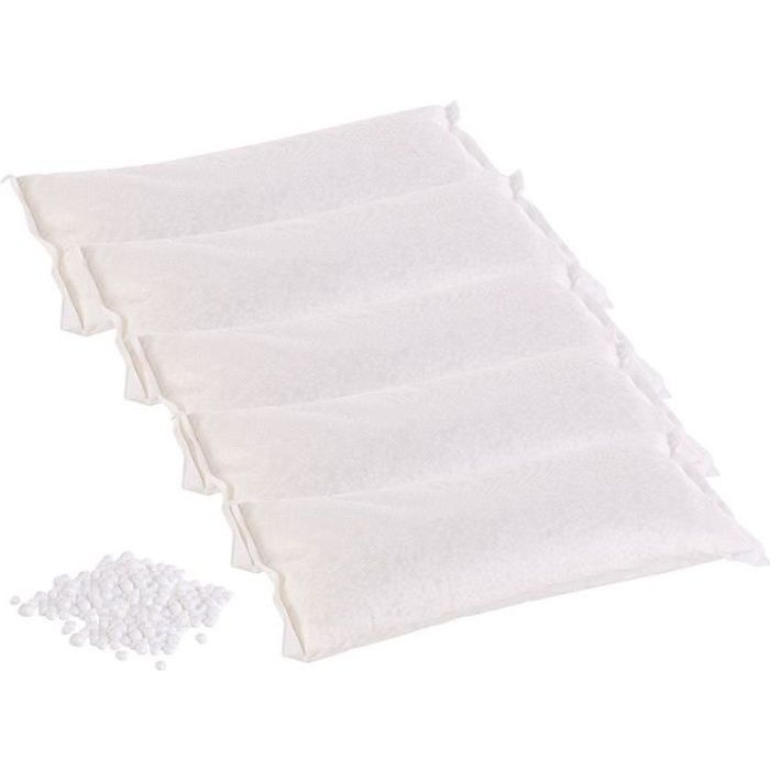 Recharge de granulés pour absorbeur d'humidité : 5 sachets de 1,2 kg