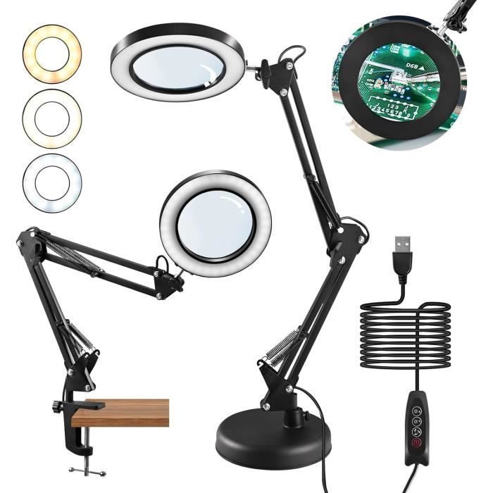 Lampe De Bureau Loupe Oie - Modèle DK-O01 - Idéale Pour Bricolage Et Lecture