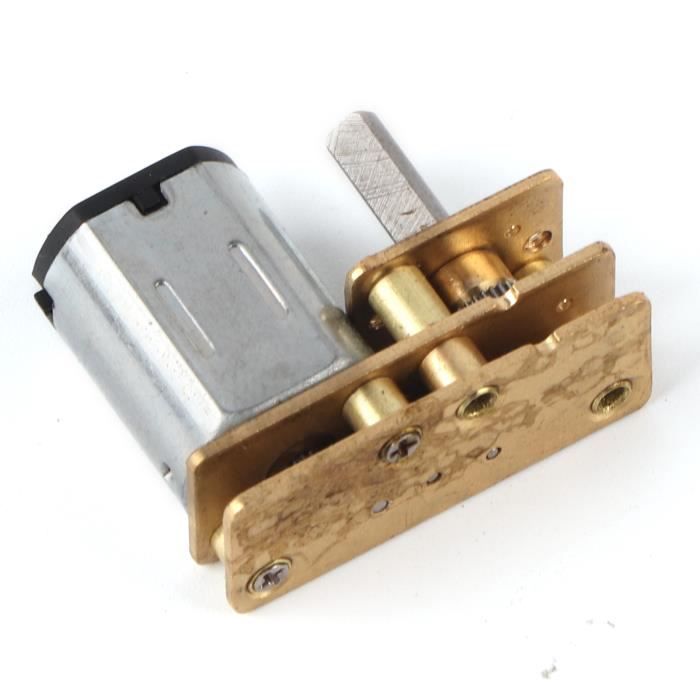 Mini Moteur Réducteur DC 6V-12V, 10 RPM - Petit Moteur à Courant Continu Pour Projets DIY, Robots, Maquettes