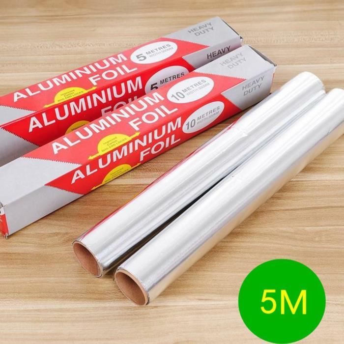Rouleau de papier aluminium 5m*30cm emballage de fromage/baguettes  alimentation papier de grillé - Cdiscount Au quotidien