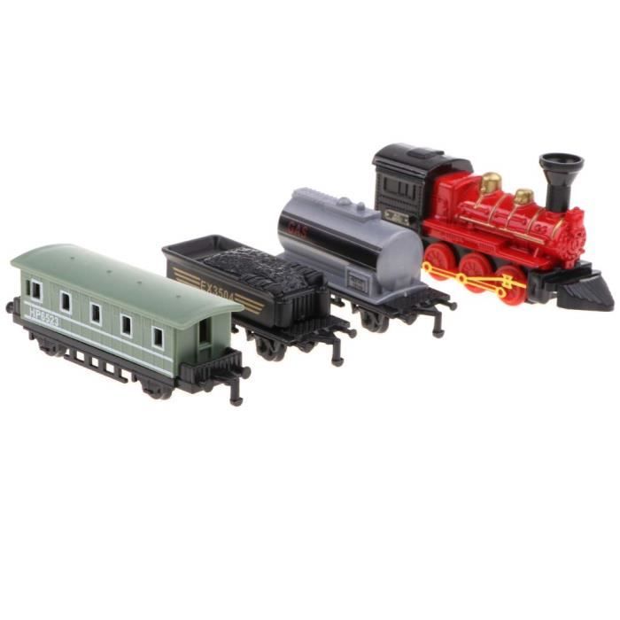 jouets de train à piles avec lumière pour 3 4 5 ans et plus ensemble de train de Noël facile à assembler avec chariots et chenilles Ensemble de train jouet classique pour enfants