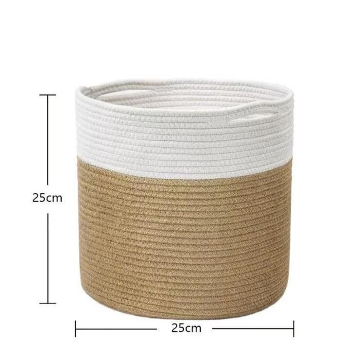 Panier Rangement Coton Yiuswoy - Petit Panier à Linge Avec Couvercle Ours