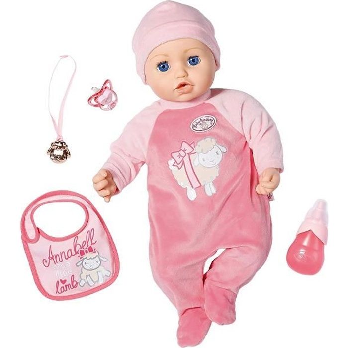 Poupée interactive Baby-Annabell 43 cm - ZAPF CREATION - Fonctions réalistes - Rose