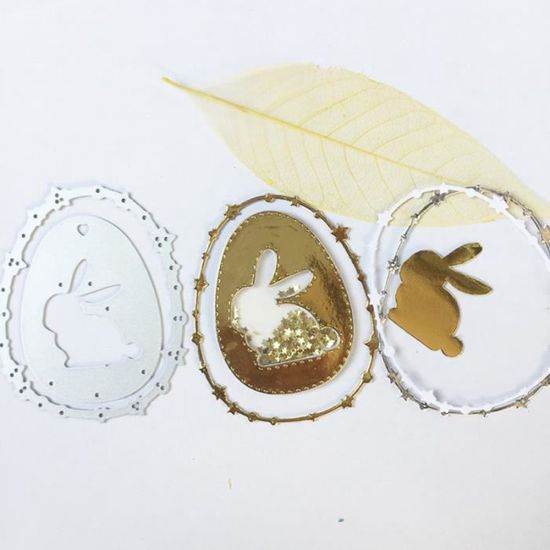 Pâques Lapin Mère et enfant en métal coupe meurt pochoir scrapbooking À faire soi-même Album Pâques Lapin Mère et enfant en métal coupe meurt pochoir scrapbooking À faire soi-même Album