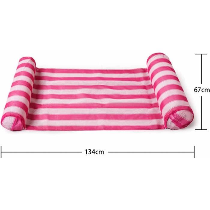 Matelas Hamac Gonflable Piscine – 2 Pièces – Avec Poche étanche, Pompe Manuelle – 4 Positions – Adulte/enfant