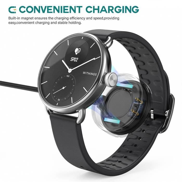 Chargeur pour Withings ScanWatch USB C ble de Chargement pour